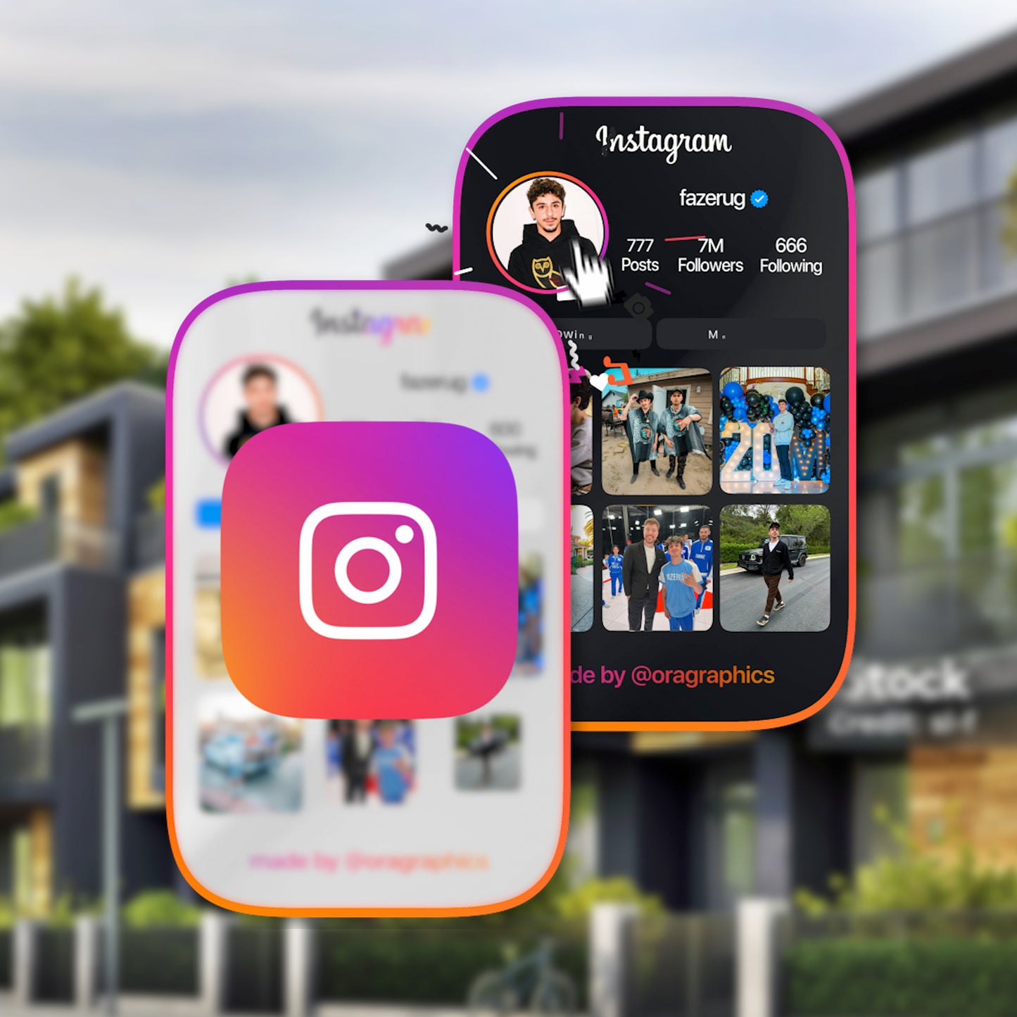 INSTAGRAM LARGE STYLE 1, VERSION 3 (3A)