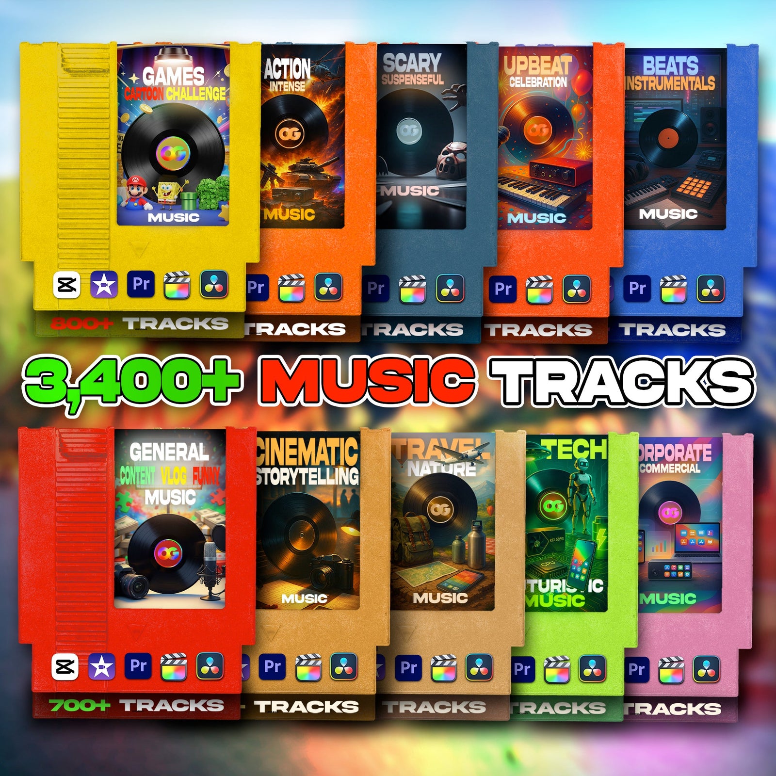 Ultimate Background Music Packs For Creators - 3,400+ Tracks
