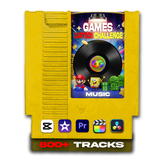 Games, Cartoon, and Challenge Music Pack (800+ Tracks For Creators)