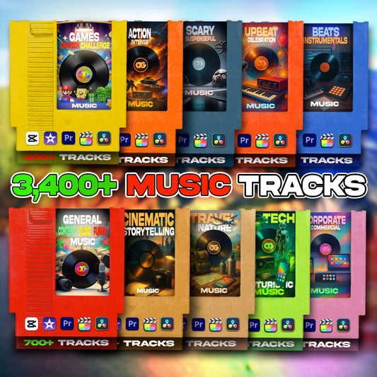 Ultimate Background Music Pack  (3,400+ Tracks For Creators)