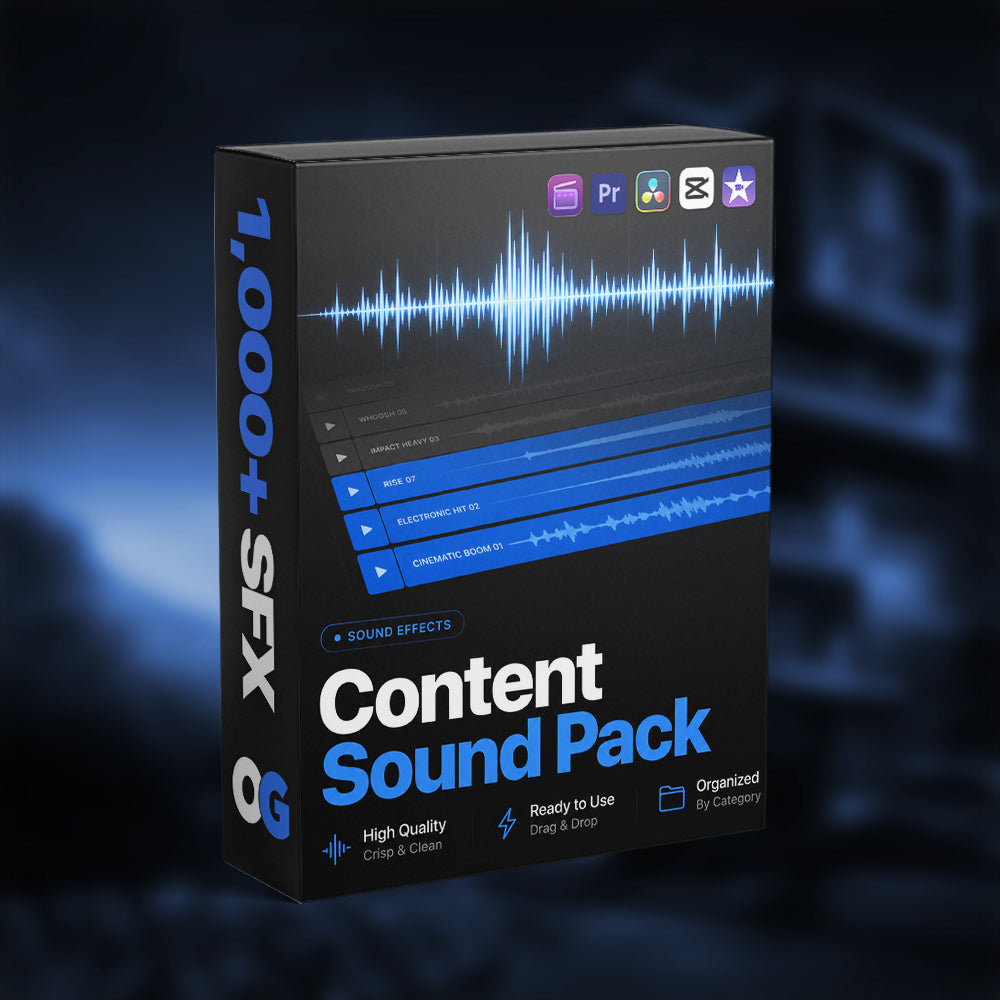 Content Sound FX Pack – 2,000 + Essential Sound Effects for Creators